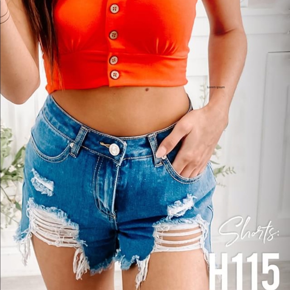 Denim shorts